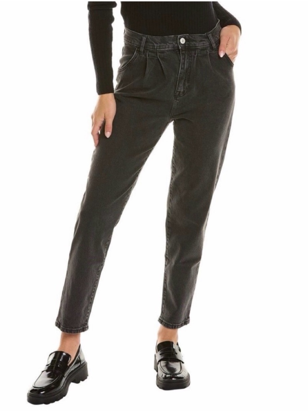 Current/Elliott Pleated Jeans in Gravity Sz.27 NWT